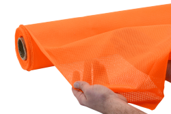 Fluorescent High Visibility Orange Micro Mesh